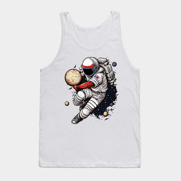 Baseball Astronaut #5 Tank Top by Chromatic Fusion Studio